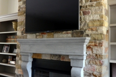 Wisconsin veneer indoor fireplace