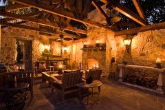 Open sitting area interior