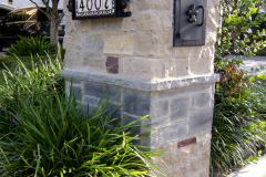 Natural stone mailbox blended with Wisconsin and Oklahoma stone