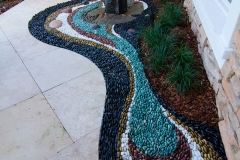 Water on pebble mosaic (alternate)