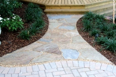 Hourglass path to deck