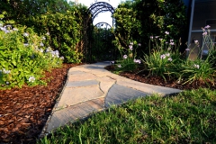 Afternoon sun on Tennessee flagstone