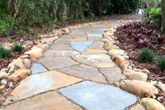 Natural stone garden pathway (alternate view)