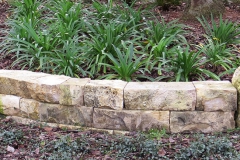 Florida limestone dry-stack wall