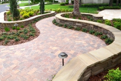 Natural and cultured stone retaining walls