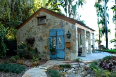 Quartzite stone wall